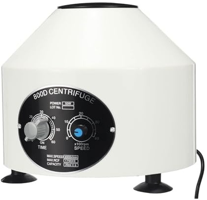 OPFVUJIKX 800D Mini centrifuga elettrica Centrifuga for Sangue da Laboratorio a Bassa velocità Macchina centrifuga for Funzione di temporizzazione 4000rpm for PRP
