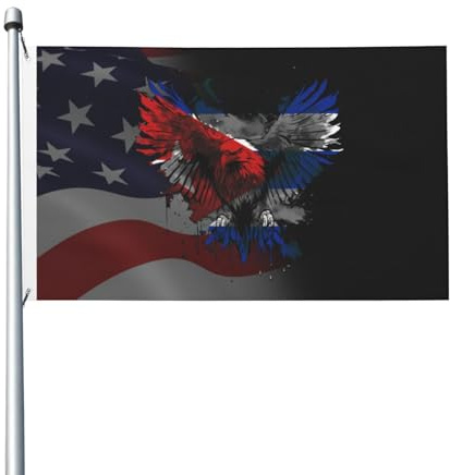 Bandiera Da Giardino Eagle Cuba Bandiera Da Cortile Colore Vivido Bandiere Decorative Lavabile Garden Flag Per Celebrazioni Festival Feste 90X152CM