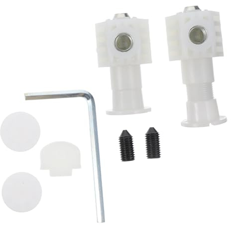 Gadpiparty Set Accessori Fissaggio Laterale per Wc Sospeso Bulloni Parete Ispessite Anello di Tenuta Montaggio Forte Durata Pratico Kit di Ricambio