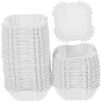 IMIKEYA 3000 Pezzi Pirottini Quadrati per Muffin in Carta Alimentare Resistente al Calore Mini Cupcake e Dolci per Feste Compleanni e Uso Professionale