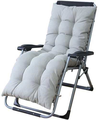 Garden Furniture Cushion Outdoor Lounge Chair Pad Hollywood Swing Cushion Garden Bench Upholstery Floor Cushion (Only Cushion) - Size: 153x55cm Color: Light Grey