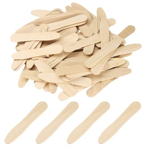 QUARKZMAN 100PCS Cucchiai Di Legno Per Gelati, 75MM Cucchiai Di Legno Monouso Mini All'Ingrosso