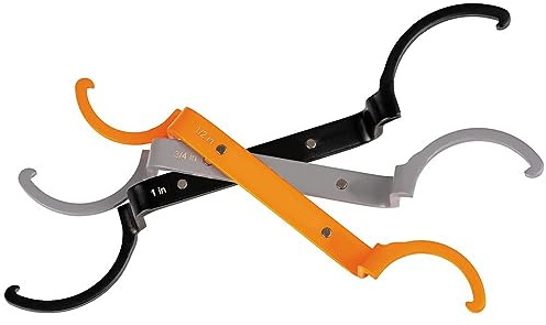 Aumotop Juego de Llaves de Contratuerca, Llaves Bloqueo Conductos Acero Aleación Duraderas para Revisión Tuberías, 1 Pulgada, 1/2 Pulgada, 3/4, 3 Contratuerca, Instalación Maquinaria