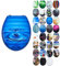 Grafner MDF WC Sitz mit Absenkautomatik viele schöne Motive zur Auswahl - stabile Qualität - einfache Montage WC Deckel Klobrille Softclose (Blue Drop)