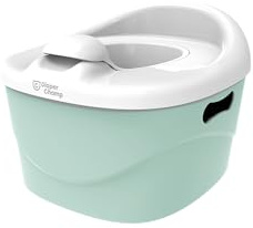 PottyChamp - 3in1 Set - Kinder Töpfchen, WC-Sitz/Toilettensitz & Schemel Tritthocker - Kinder-Töpfchen/Babytopf für Badezimmer Toilette Kindertritt Kloaufsatz Toilettentrainer - mint