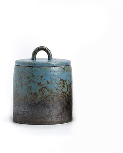Large Sealed Japanese Ceramic Tea Caddy - Vintage Style - For Spices, Candy, Food