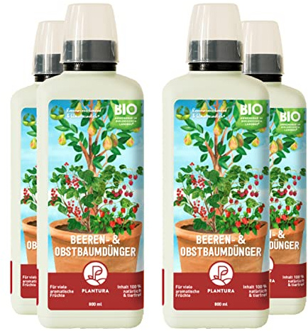 Plantura Bio-Beeren- & Obstbaumdünger, organischer Flüssigdünger, 3,2 L