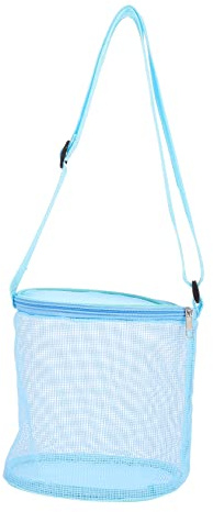 Grand Sac De Plage En Filet Respirant Pour Jouets Et Coquillages - Sac De Rangement Portable En Pvc Léger Pour Enfants