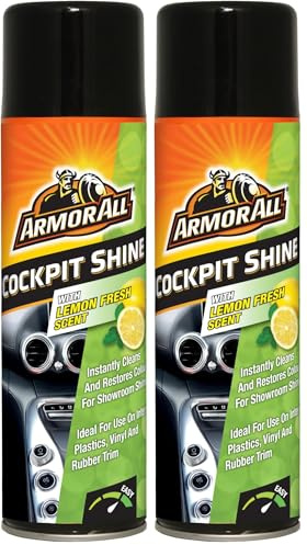 Armor All AA85500ML Cockpit Shine Lemon Fresh 500 ml, Orange (Pack of 2)