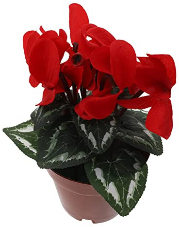 ifundom Topfpflanze Wohnkultur Künstliche Weihnachtssternpflanze Weihnachtsstern Blumen Künstlich Künstliche Weihnachtssterne Für Draußen Mehrfarbig Töpfe Sind Aus Plastik Färberdistel