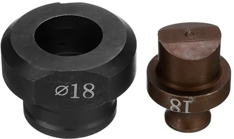 QUARKZMAN Troqueladora Hidráulica para Perforar Agujeros de 18mm de Precisión - Kit de Perforación Eléctrica Hidráulica para Máquina Perforadora MHP-20 JP-20, Borgoña y Negro