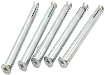 4 Stück M6 Senkkopf interne Expansionsschraube 6 mm Aluminiumlegierung integrierte Expansionsbolzen Schrauben (Color : Silver, Size : M6x120mm)