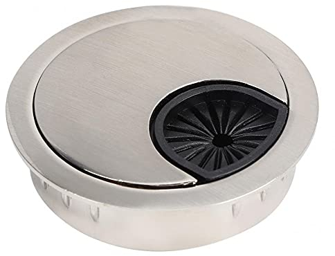 Kabeldurchführung Schreibtisch,Kabeldurchführung 5 STÜCKE Outlet Cover Computer Schreibtisch Einfädelungsloch Desktoplegierungen Over-Line Box Schreibtisch Tischgetriebe (Color : 60mm)