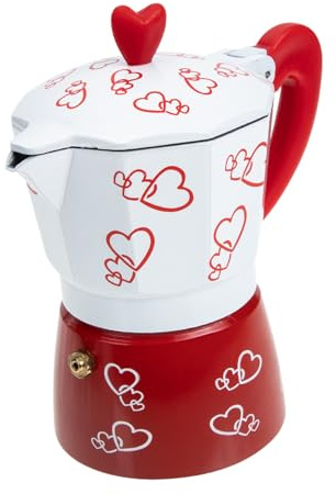 Garneck Mocha Pot Coffee Maker Aluminum Pot for Home Use Lightweight Hand Brewing with Comfortable Handle 6.10X5.90X3.35In