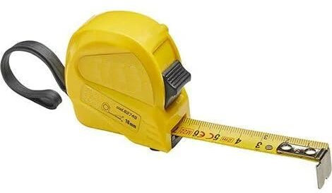 Flessometro Professionale - Metro a Nastro - Flessometro Autobloccante e Antiflessione - Aggancio alla Cintura - Cassa Compatta e Resistente - Varietà di Misure (Expert, 3 Metri - 16mm)