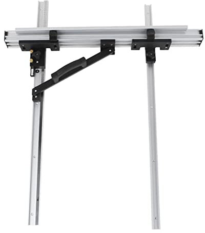 Zaagom Bish en la Mesa, el Aluminio Negro con un Botón de Ajuste Fino para la Puerta de Sierra Circular con Carpintería, una Película Suave, un Ergonómico para Accesorios Circulares Eléctricos [800