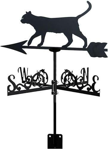 Banderuola segna in Metallo, banderuola segna in Ferro per Esterni, indicatore di direzione del, Strumento di misurazione del Nero (A) (A)