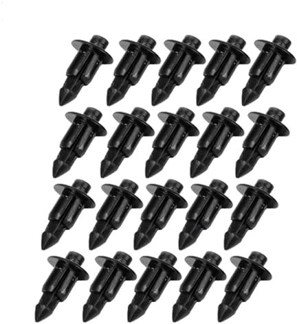ZNAGDFVW Viti Targa Compatibile con Morsetti di Fissaggio Parti del Motociclo Rivetti in Accessori Rivetti Carenatura Morsetto A Vite Corpo Decorazione Ricambi(20pcs Black)