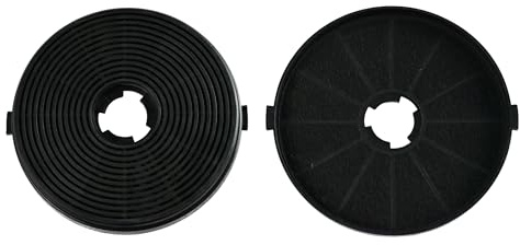Kit de Filtros de Carbón Activo Kompatic KCF4 para Campanas Extractoras, Neutraliza Olores, Modo Recirculación, 2 Unidades
