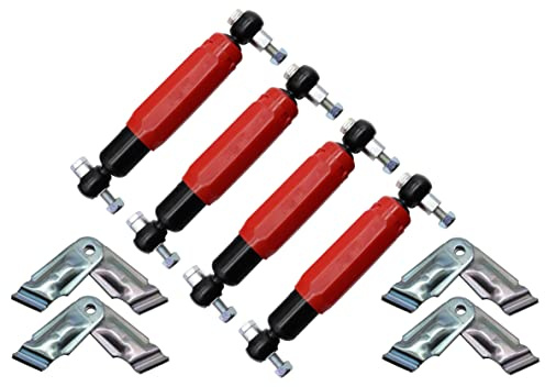 Set Alko Octagon Plus Red Radstossdämpfer rot Stoßdämpfer Anhänger 1800 / 3500kg inklusive Halter für Euro-Achse 244086 244.086