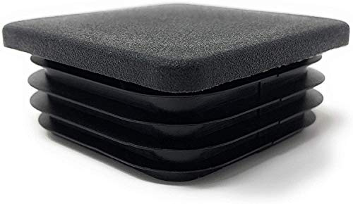 Design61 10x Vierkant Rohrstopfen Lamellenstopfen 40x40 mm mit Lamellen für Innenmaß 30-34 mm
