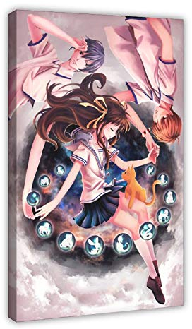 Anime Poster Fruits Basket 2 Canvas Poster Bedroom Decor Sports Landscape Office Room Decor Gift 20×30inch(50×75cm) Frame-style1
