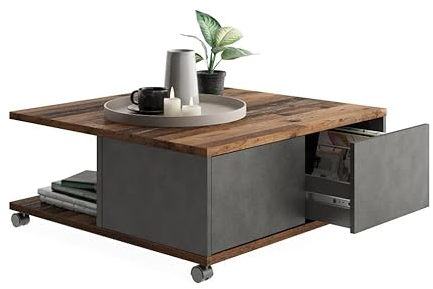 RASANTI Twin 1 Couchtisch auf Rollen Matera/Old Style