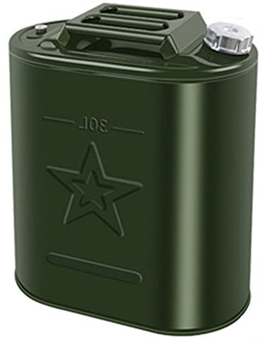 SHENGSHIYU Metallgaskanister, Gaskanister, Benzinfässer, Benzintanks, Dieselkanister, Behälter, Versiegelte, Verdickte Kraftstoffkanister Mit 3 Griffen,Aluminumcover-30L