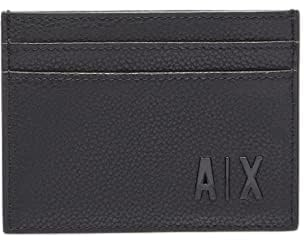 Armani Exchange Men's Card Holder, Key Ring, Logo Plaque, Casual LookBillfoldBlackOne Size