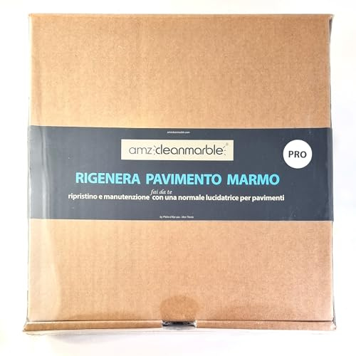 BMC Rigenera Pavimento Marmo PRO kit 5” per usare una normale lucidatrice domestica come levigatrice per marmo con dischi abrasivi e lucidanti 125mm per riportare a specchio pavimenti in marmo opachi