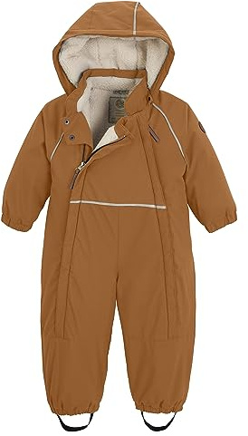 first instinct by killtec barn snödräkt/funktionell overall med huva FIOW 22 MNS ONPC, camel, 110, 39971-000