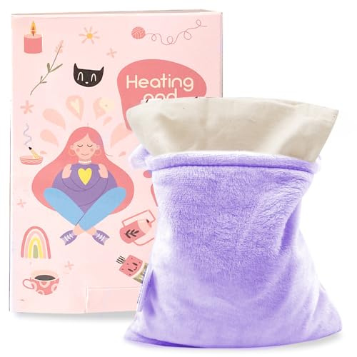 Almohadilla Térmica para Microondas, Paquete Caliente para Aliviar el Dolor, Cólicos del Bebé, Malestar Estomacal, Terapia de Calor para Dolor Muscular y Cuello