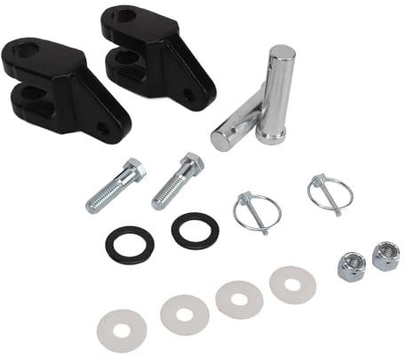 Fydun Kit de Adaptador de Barra de Remolque de 7/8 Pulgadas, Capacidad de 15000 Libras, Kit de Adaptador de Parachoques Todoterreno, Accesorios de Repuesto para de Orejetas