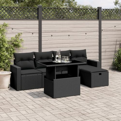 Amorsee Balkon Lounge Möbel Outdoor Verstellbare Tischplatte Gartenlounge L Form Ecklounge Gartensofa Klein Loungemöbel Ecksofa Balkon Sofa Rattan Gartenmöbel Balkonmöbel Balkonsofa