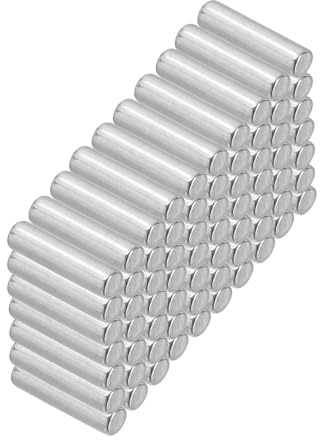 PATIKIL 50 Stück 304 Edelstahlstifte Zylinderstifte 3 x 10 mm, Passstifte Dübelstift Regalstifte Metallstifte Unterstützen Hardware für Metallgeräte Möbelinstallation Positionierung