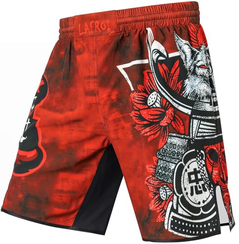 LAFROI Uomo Pantaloni da MMA, Boxe, Cross Training e Altri Sport da Combattimento-QJK06 Warrior Size MD