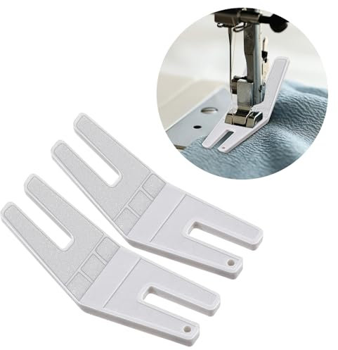 2 Stück Nähmaschinen Nähfuß, Kunststoff Nähfuß Nahthilfe Nähmaschine Werkzeug Nähmaschine Nähen Zubehör Nahtführung für Naht Hilfe Saum Presserfüße Stickerei Nähmaschine