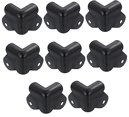 Angoily Eckenschutz - 8 Stück Box-Schutz in Schwarz Eisen-eckenschutz Für Schmuckschatulle Box-kantenschutz
