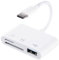 Viojrlly Lector de Tarjetas SD 3 en 1, Adaptador de USB C a SD/Micro SD/USB 3.0, Lector de Tarjetas de Memoria TF Compatible con Dispositivos Tipo C, Adaptador de Tarjeta de Memoria Cámara