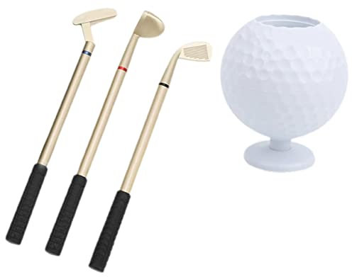NUOBESTY Pot À Crayons De Golf Organiseur De Papeterie Stylo En Forme De Golf Pour Golfeur Décoration De Bureau