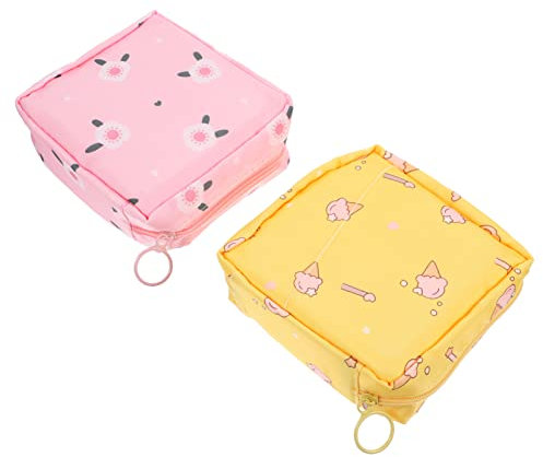SEWOART 2stücke Sanitär Pad Beutel Aus Tragbarer Organizer Für Damenbinden Und Mit Reißverschluss Geeignet Für Make-up Schmuck Und Andere Kleinigkeiten