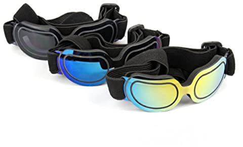 Hemobllo 1stück Hundesonnenbrille Für Uv-Schutz Faltbare wasserdichte Pet Goggles Mit Verstellbarem Gummiband Schwarz Zubehör Für Haustiere Schützt Die Augen Vor Schädlichen Strahlen