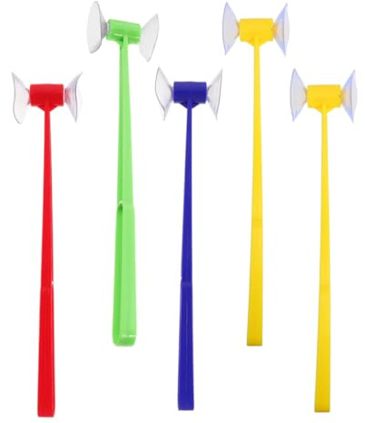 KONTONTY Lot De 5 Marteaux Ventouse Enfant Jouets Préscolaires Tri des Couleurs Jeux De Rimes pour La Maternelle Jouets d'apprentissage Éducatifs Maison Et École