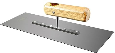 SHINEOFI Cazzuola Di Finitura Per Cemento e Calcestruzzo in Acciaio Al Manganese Temprato Impugnatura Ergonomica 11x32 Cm Strumento Professionale Per Lavori Di Intonacatura e Muratura