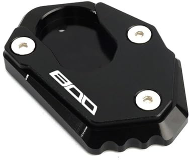 CFSJRXZ Placa De Soporte para Caballete Lateral De Motocicleta para Kawasaki Z900 RS, Z650,Z800,Z1000 R SX,para Ninja 650,para Ninja 1000SX 2024. Placa de Soporte para Caballete Lateral(Negro 1)