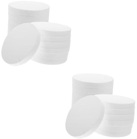 OSALADI 2 Set Dischi Schiuma per Decorazione Torte Base Rotonda Schiuma per Crafting per Creazioni E Decorazioni Fai da Te 16 Pezzi*2