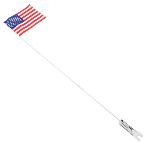 Abaodam Fahrrad Sicherheitsfahne für Amerikanischer Flagge Langlebigem Glasfaser Geeignet für Kinderfahrräder Installieren und Leicht zu Transportieren