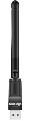 OWERSLYN WiFi USB MT7601 für DVB-T2 S2 Decoder Mediatek Wireless Adapter 2db 150Mbps, Empfänger WiFi Dongle USB 2.0 Adapter für 2.4G Wireless Netzwerkkarte für PC Desktop Laptop