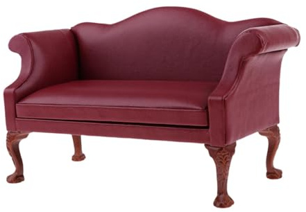 harayaa Puppenhausmöbel Mini Sofa Dekoration Puppenhaus Zubehör Maßstab 1:6