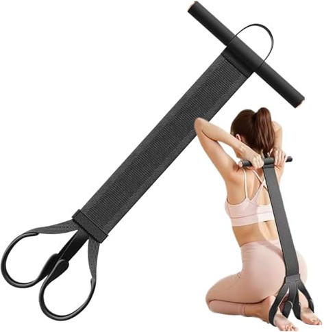 Chaies Bandes De Résistance Aux Pieds avec Poignées, Entraîneur Corporel Complet pour Fitness, Bande Élastique de 54 kg pour Exercices Jambe Bras Abdos Dos à Domicile